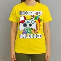 Funny Kindergarten Unlocked Video Gamer T-Shirt thumb 4