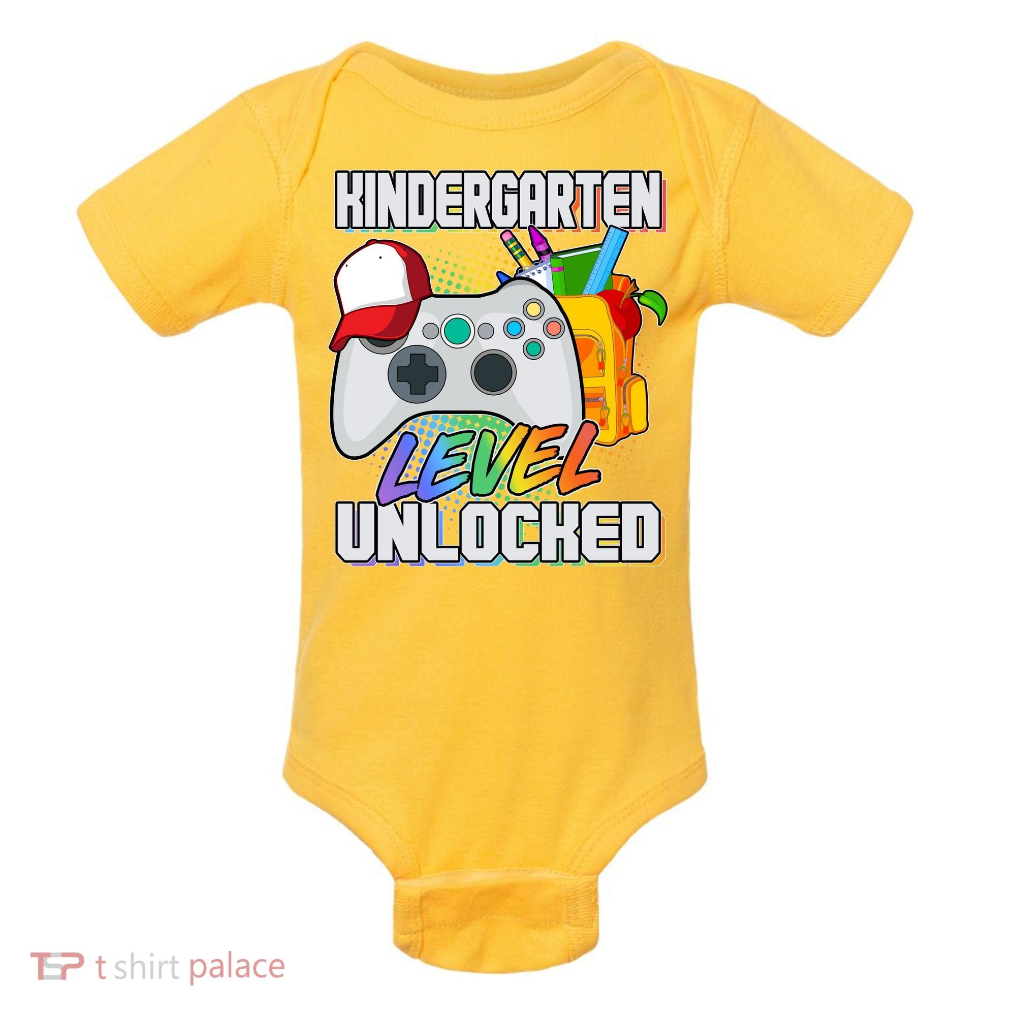 Funny Kindergarten Unlocked Video Gamer Baby Bodysuit