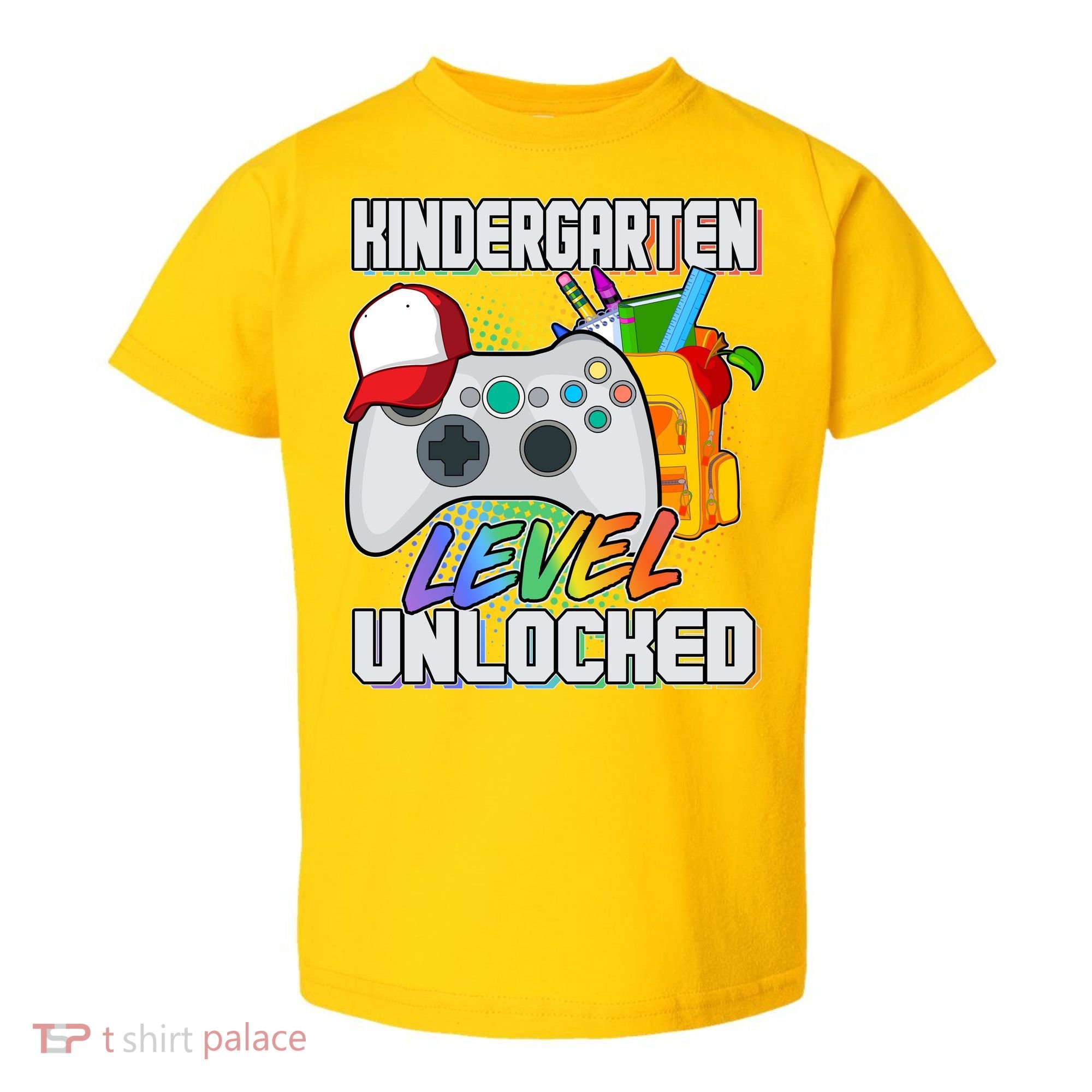 Funny Kindergarten Unlocked Video Gamer Toddler T-Shirt