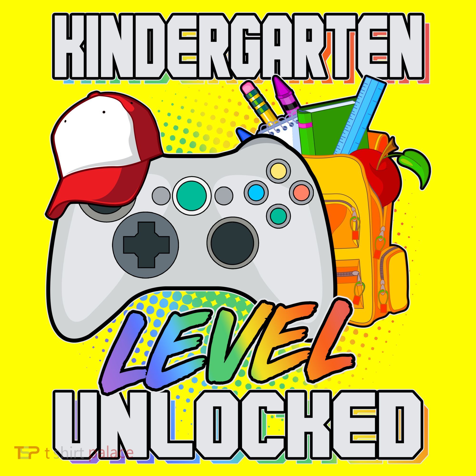 Funny Kindergarten Unlocked Video Gamer Toddler T-Shirt