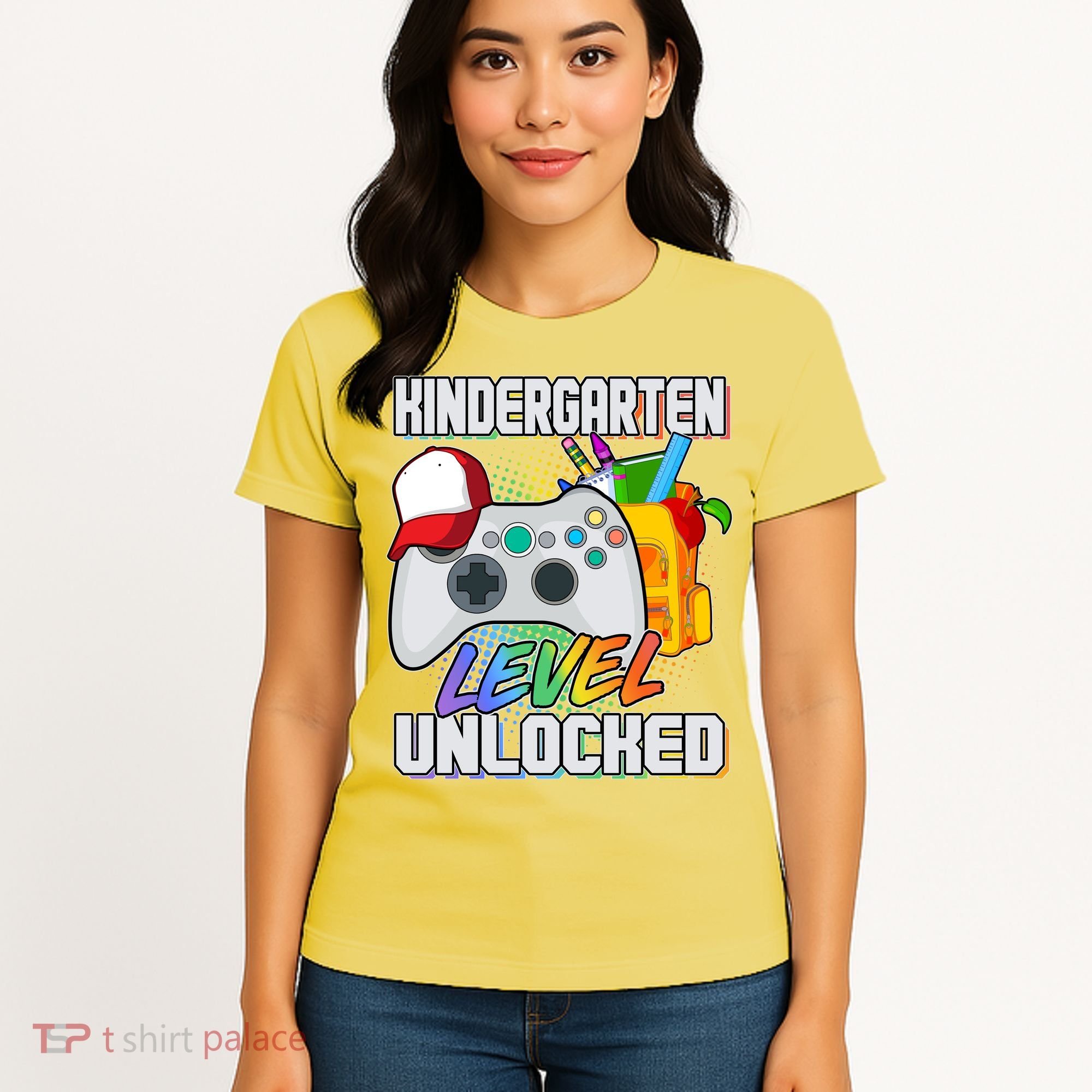 Funny Kindergarten Unlocked Video Gamer Women's T-Shirt
