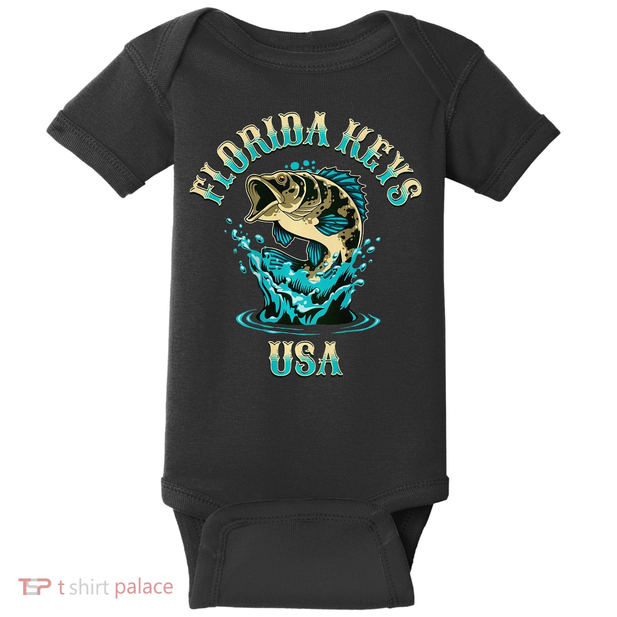 Florida Keys Usa Fishing Baby Bodysuit
