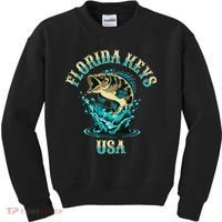 Florida Keys Usa Fishing Kids Sweatshirt thumb 0
