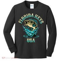 Florida Keys Usa Fishing Kids Long Sleeve Shirt thumb 0