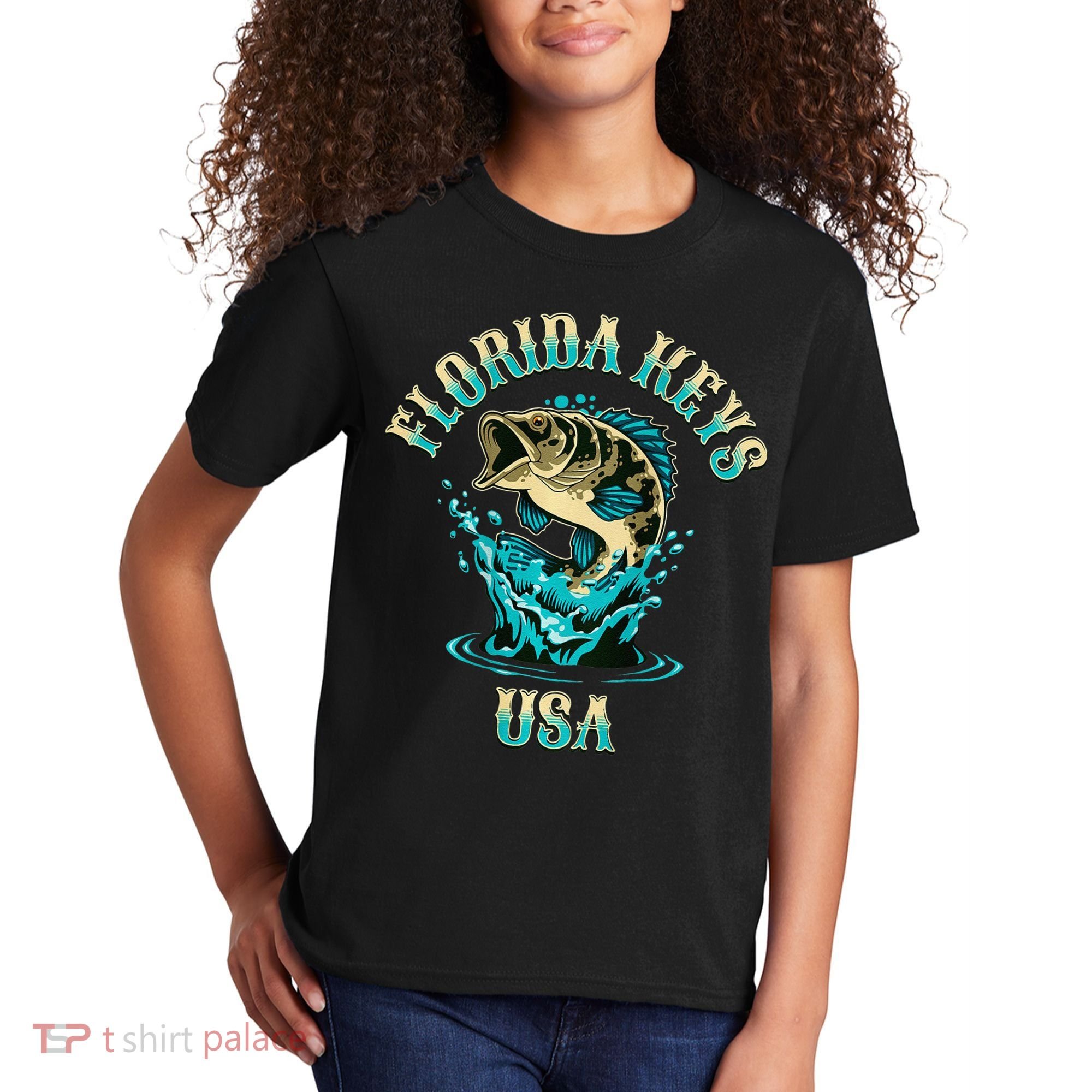 Florida Keys Usa Fishing Kids T-Shirt