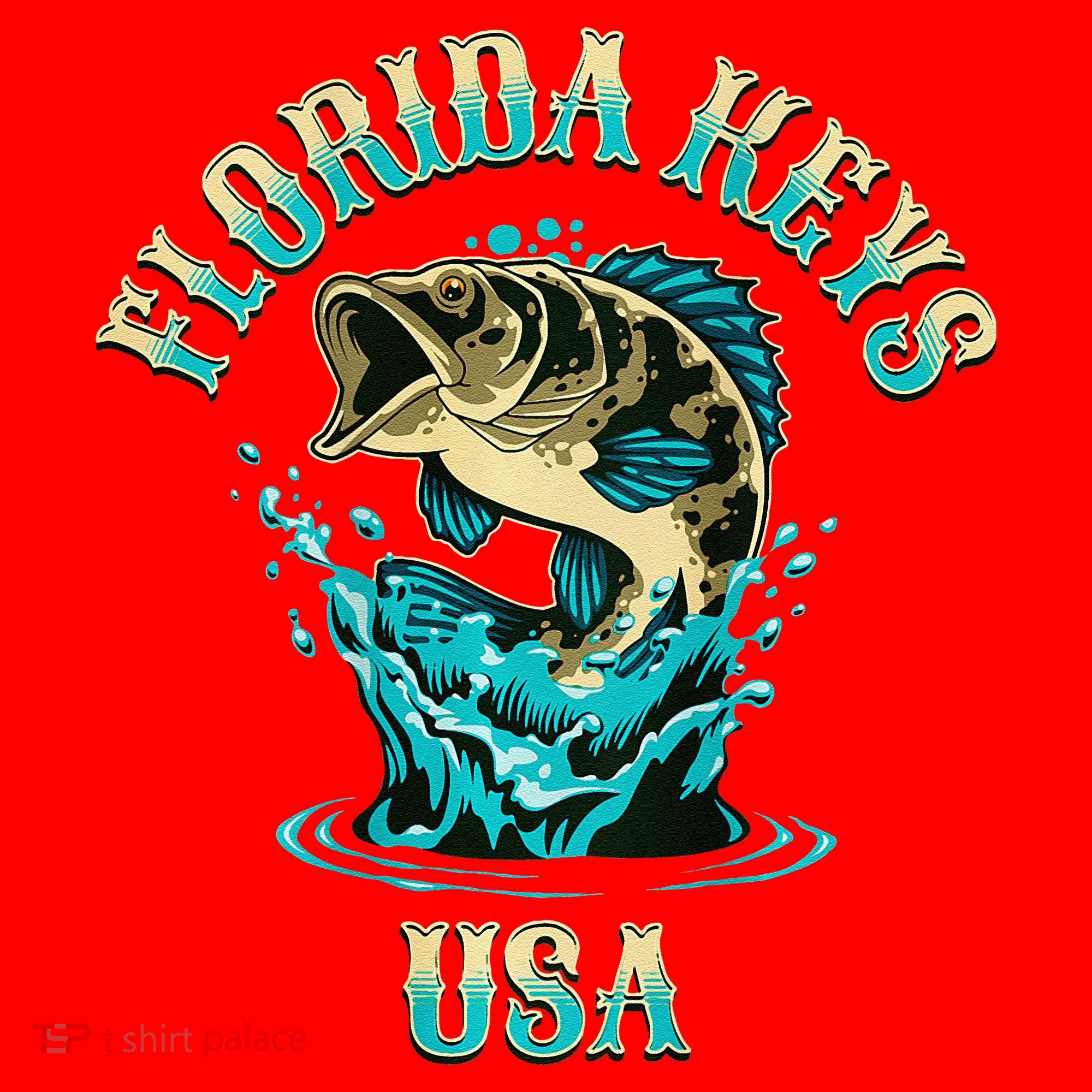 Florida Keys Usa Fishing Santa Hat