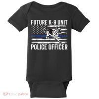 Future K9 Unit Police Officer Proud Law Enforcement Baby Bodysuit thumb 0