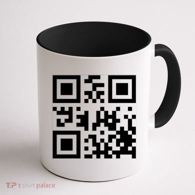 Fuc K You Q R Code Coffee Mug back
