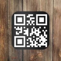 Fuc K You Q R Code Coaster thumb 0