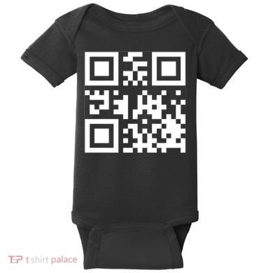 Fuc K You Q R Code Baby Bodysuit