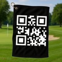 Fuc K You Q R Code Golf Towel thumb 1
