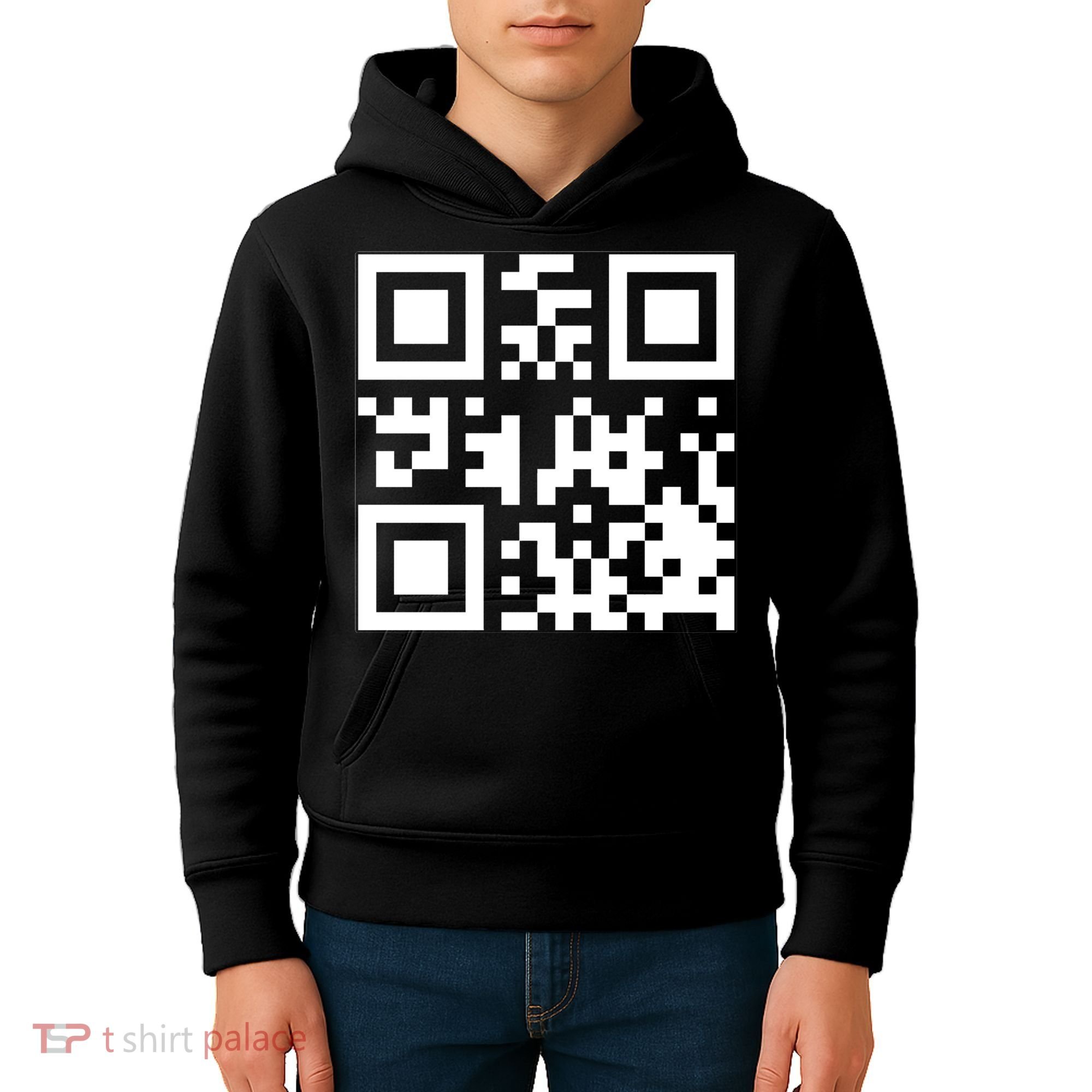 Fuc K You Q R Code Kids Hoodie