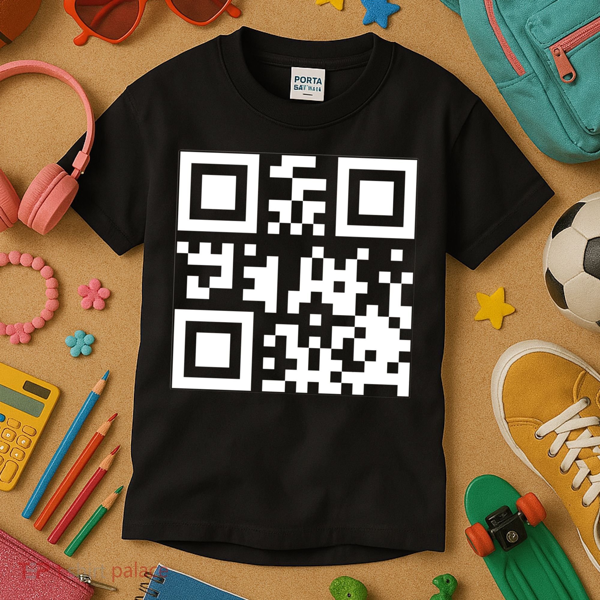 Fuc K You Q R Code Kids T-Shirt