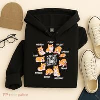Funny Know Your Corgi Shapes Cute Welsh Dog Lover Hoodie thumb 4