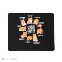 Funny Know Your Corgi Shapes Cute Welsh Dog Lover Mousepad thumb 0