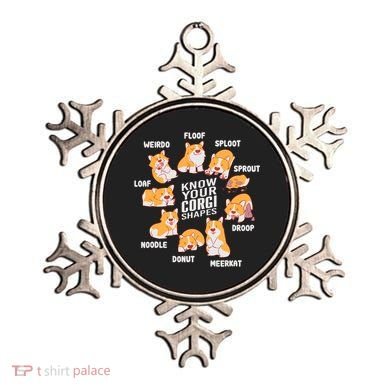 Funny Know Your Corgi Shapes Cute Welsh Dog Lover Ornament