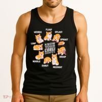 Funny Know Your Corgi Shapes Cute Welsh Dog Lover Tank Top thumb 3