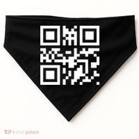 Fuc K You Q R Code USA-Made Doggie Bandana thumb 0