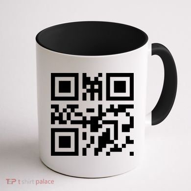 Fuc K You Q R Code Coffee Mug back