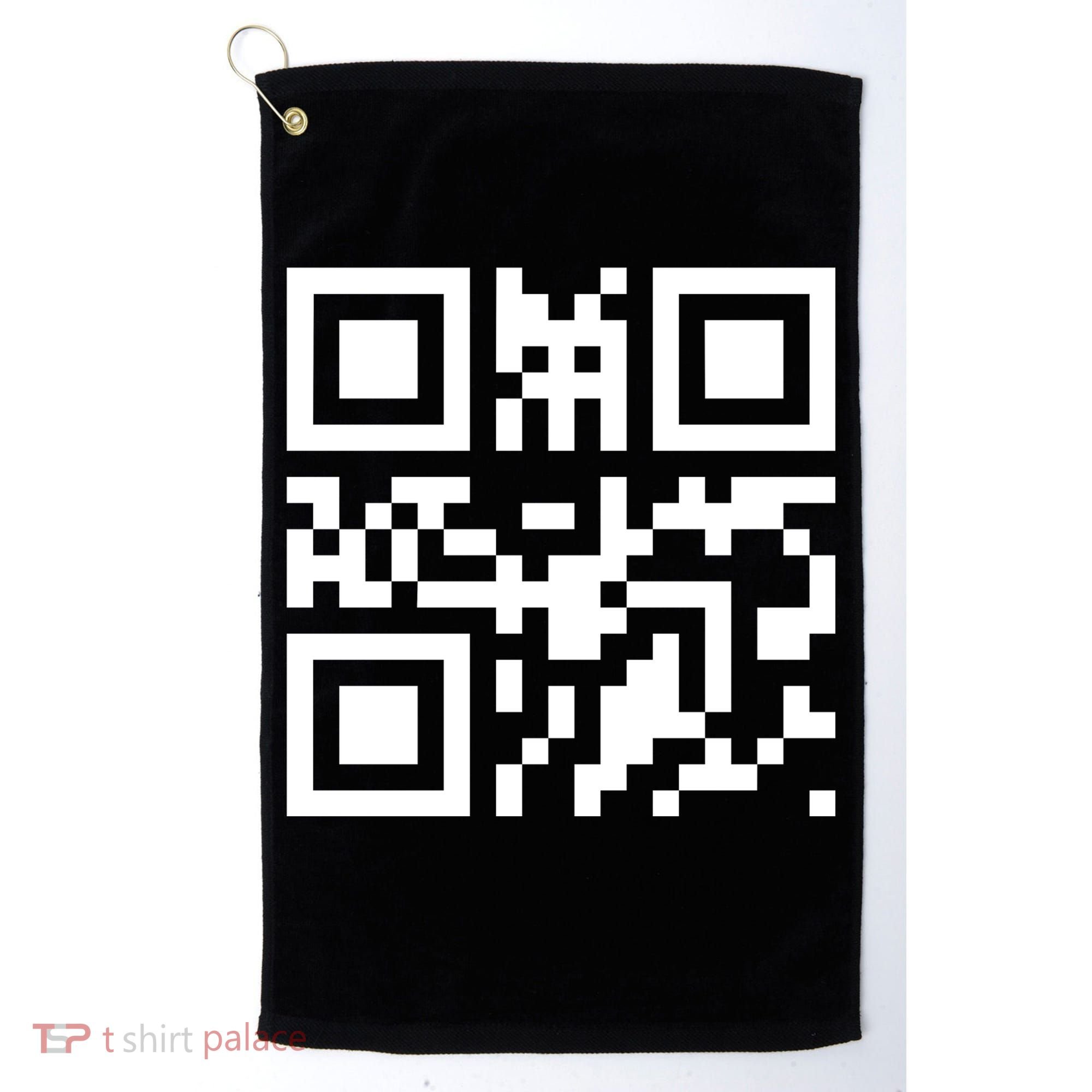 Fuc K You Q R Code Golf Towel