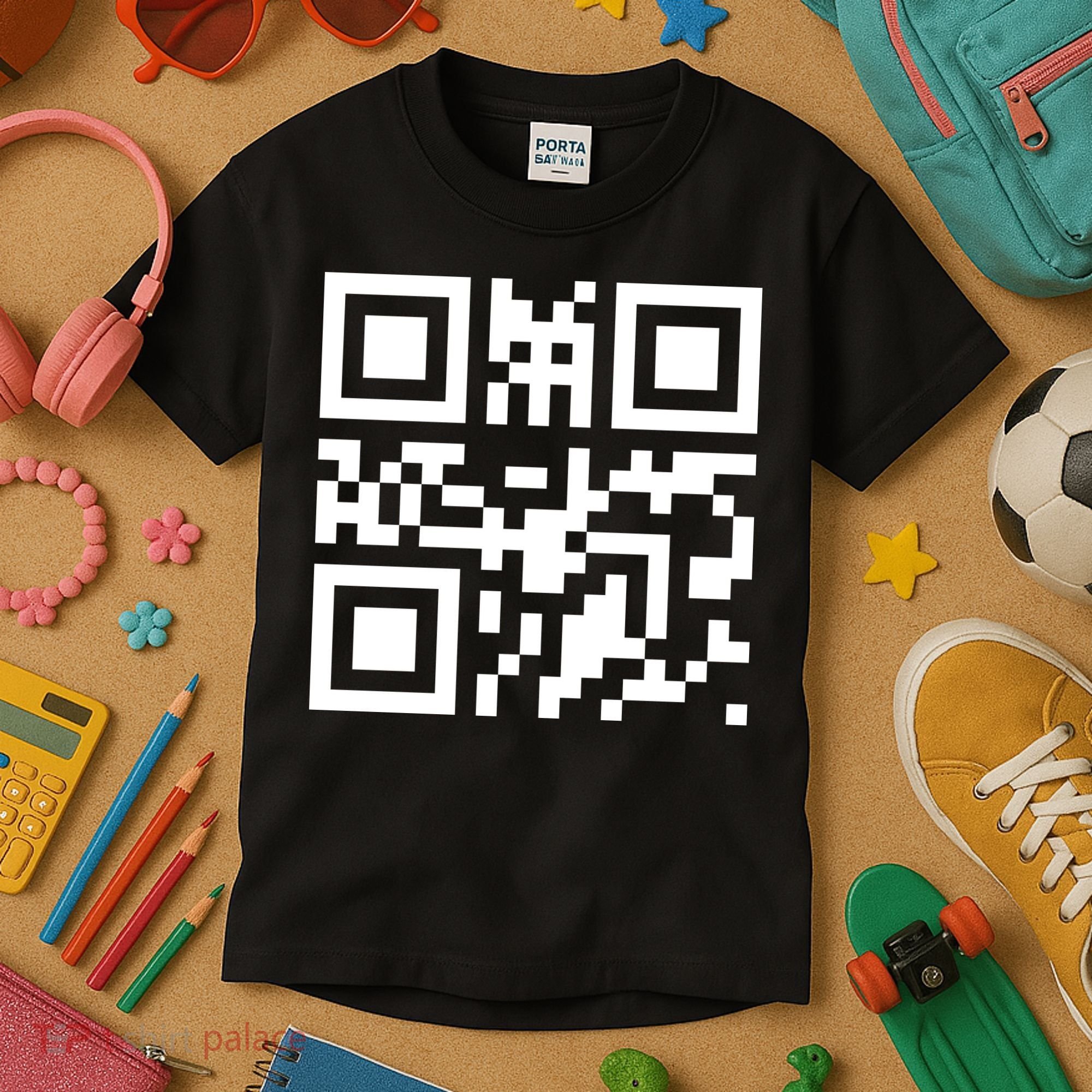 Fuc K You Q R Code Kids T-Shirt
