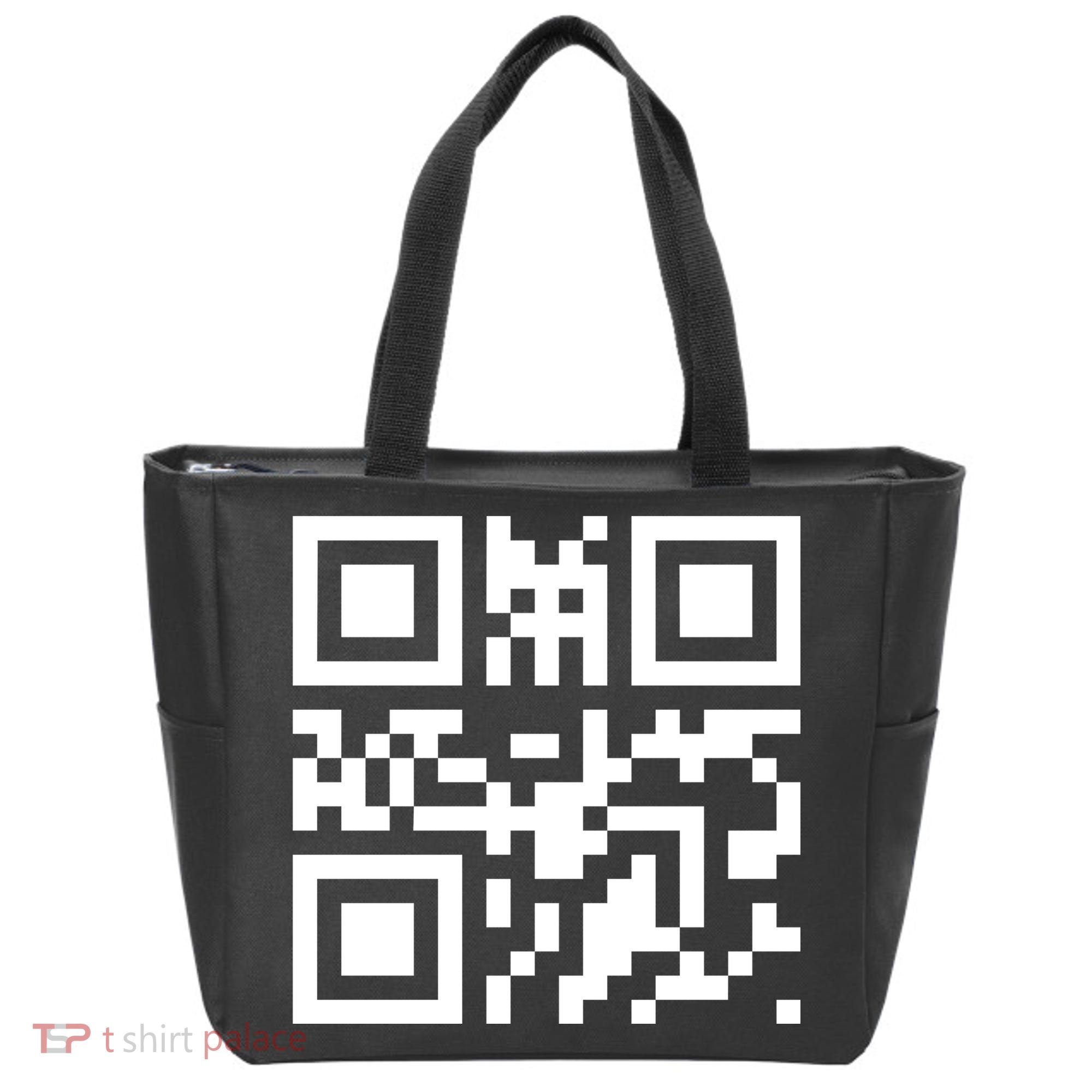 Fuc K You Q R Code Tote Bag
