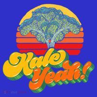 Funny Kale Yeah Gift Funny Vegetable Vintage Retro 80s Sunset Garden Gift T-Shirt thumb 7