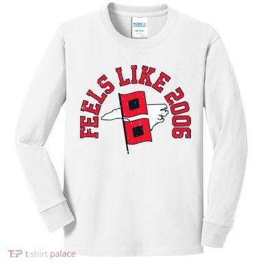 Feels Like 2006 Carolina Hockey Kids Long Sleeve Shirt