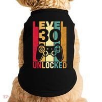 Funny Level 30 Unlocked Him Men BDay Turning 30th Birthday Doggie Tank thumb 0