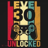 Funny Level 30 Unlocked Him Men BDay Turning 30th Birthday Women's Hoodie thumb 2