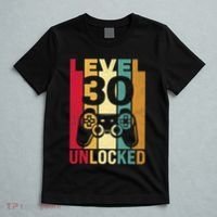 Funny Level 30 Unlocked Him Men BDay Turning 30th Birthday T-Shirt thumb 5