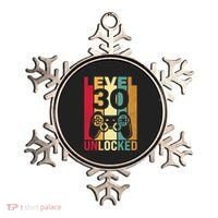 Funny Level 30 Unlocked Him Men BDay Turning 30th Birthday Ornament thumb 0