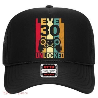 Funny Level 30 Unlocked Him Men BDay Turning 30th Birthday Hat
