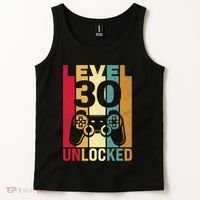 Funny Level 30 Unlocked Him Men BDay Turning 30th Birthday Tank Top thumb 2