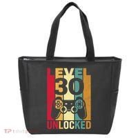 Funny Level 30 Unlocked Him Men BDay Turning 30th Birthday Tote Bag thumb 0