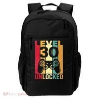 Funny Level 30 Unlocked Him BDay Turning 30th Birthday Backpack thumb 0