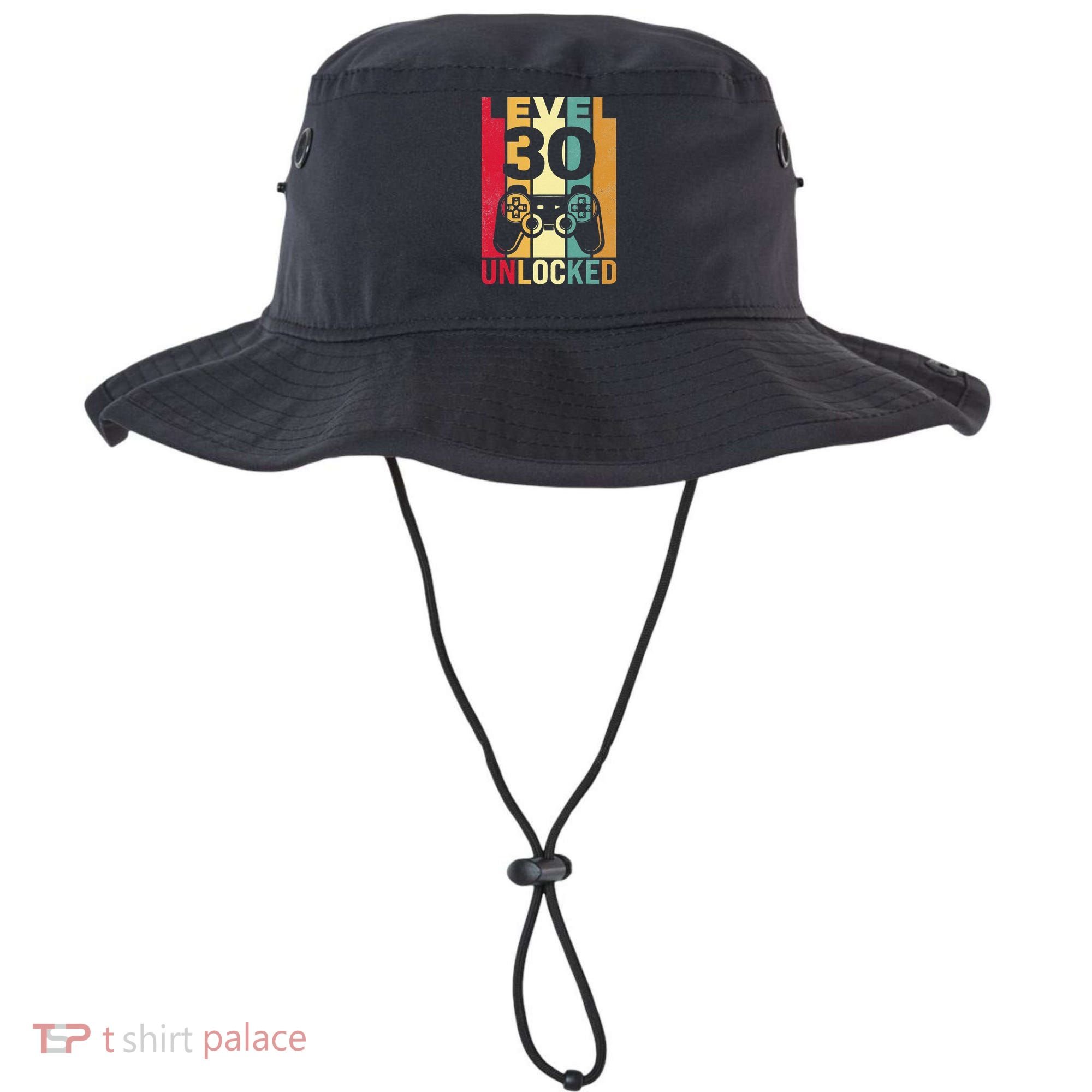 Funny Level 30 Unlocked Him BDay Turning 30th Birthday Bucket Hat