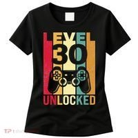 Funny Level 30 Unlocked Him BDay Turning 30th Birthday Women's T-Shirt thumb 0