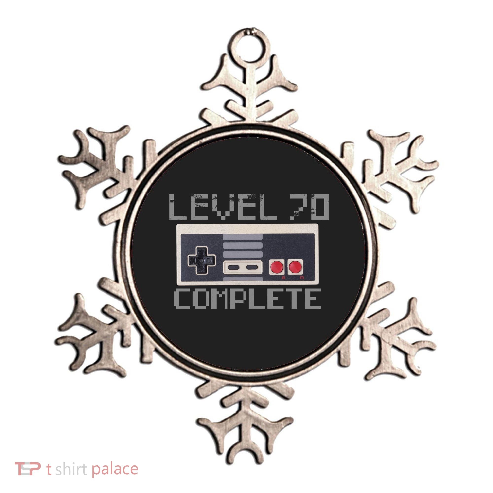 Funny Level 70 Complete Retro Gamer 70th Birthday 1 Ornament