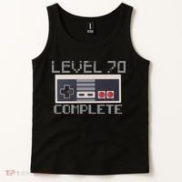 Funny Level 70 Complete Retro Gamer 70th Birthday 1 Tank Top thumb 2