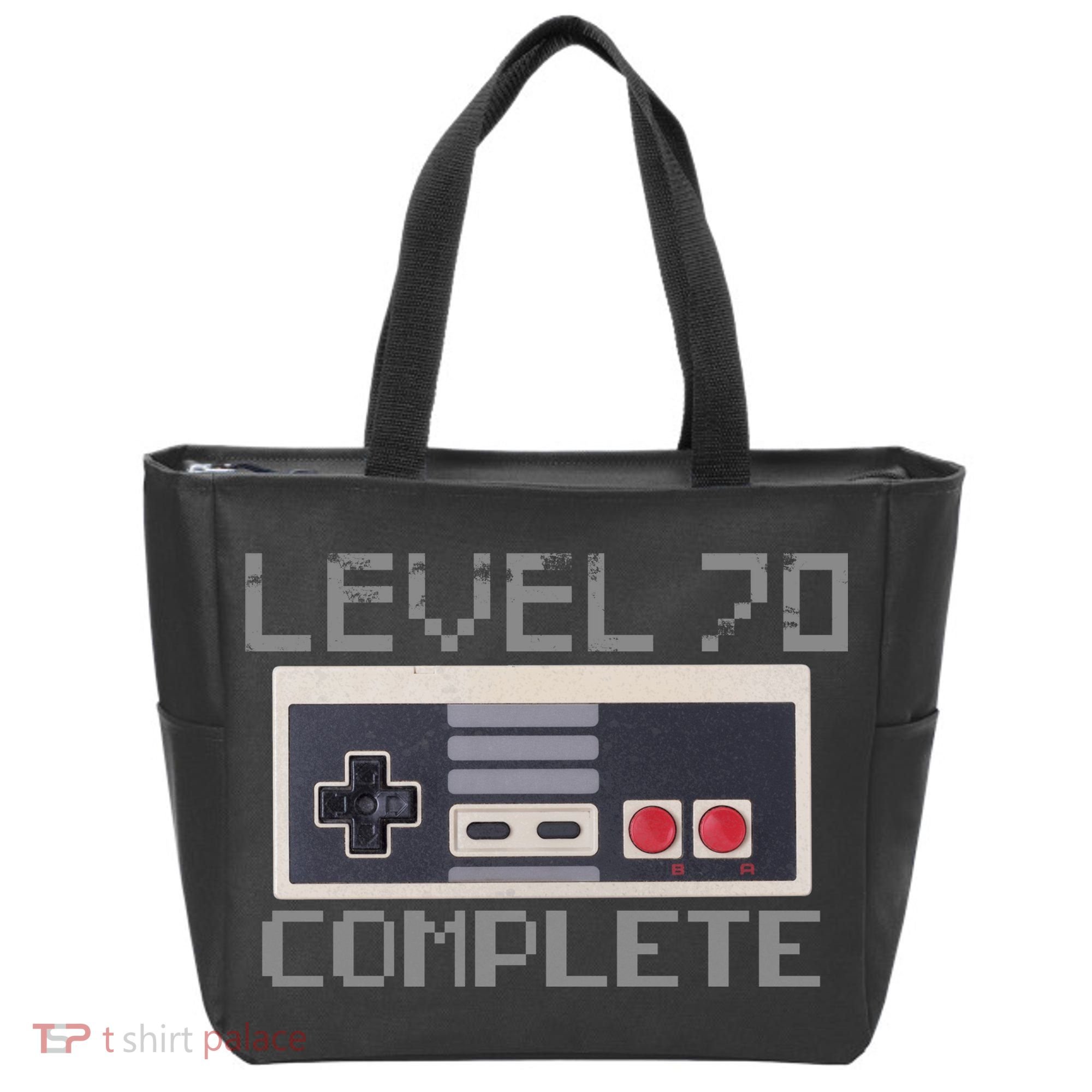 Funny Level 70 Complete Retro Gamer 70th Birthday 1 Tote Bag