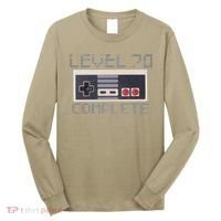 Funny Level 70 Complete Retro Gamer 70th Birthday 1 Long Sleeve Shirt thumb 0