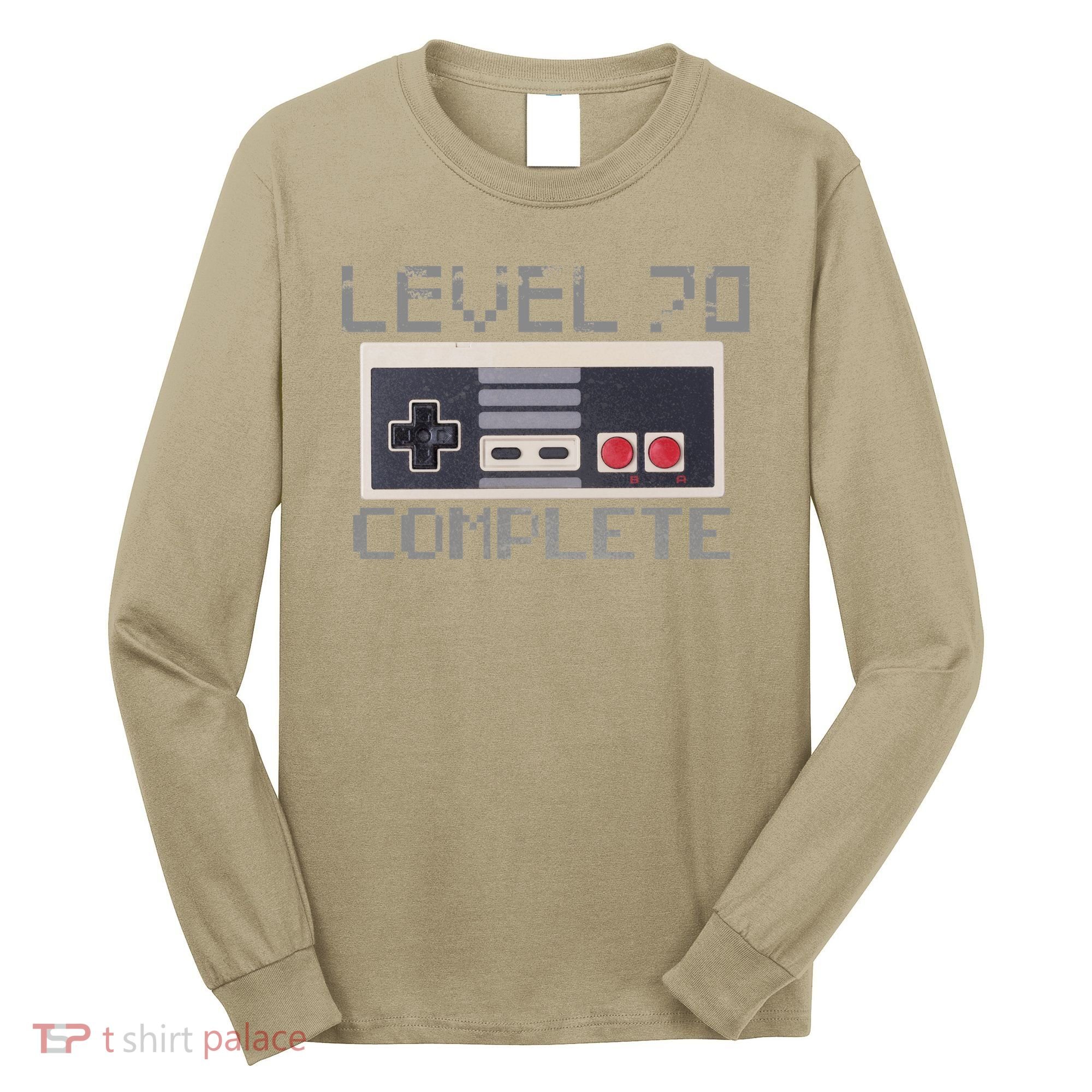 Funny Level 70 Complete Retro Gamer 70th Birthday 1 Long Sleeve Shirt