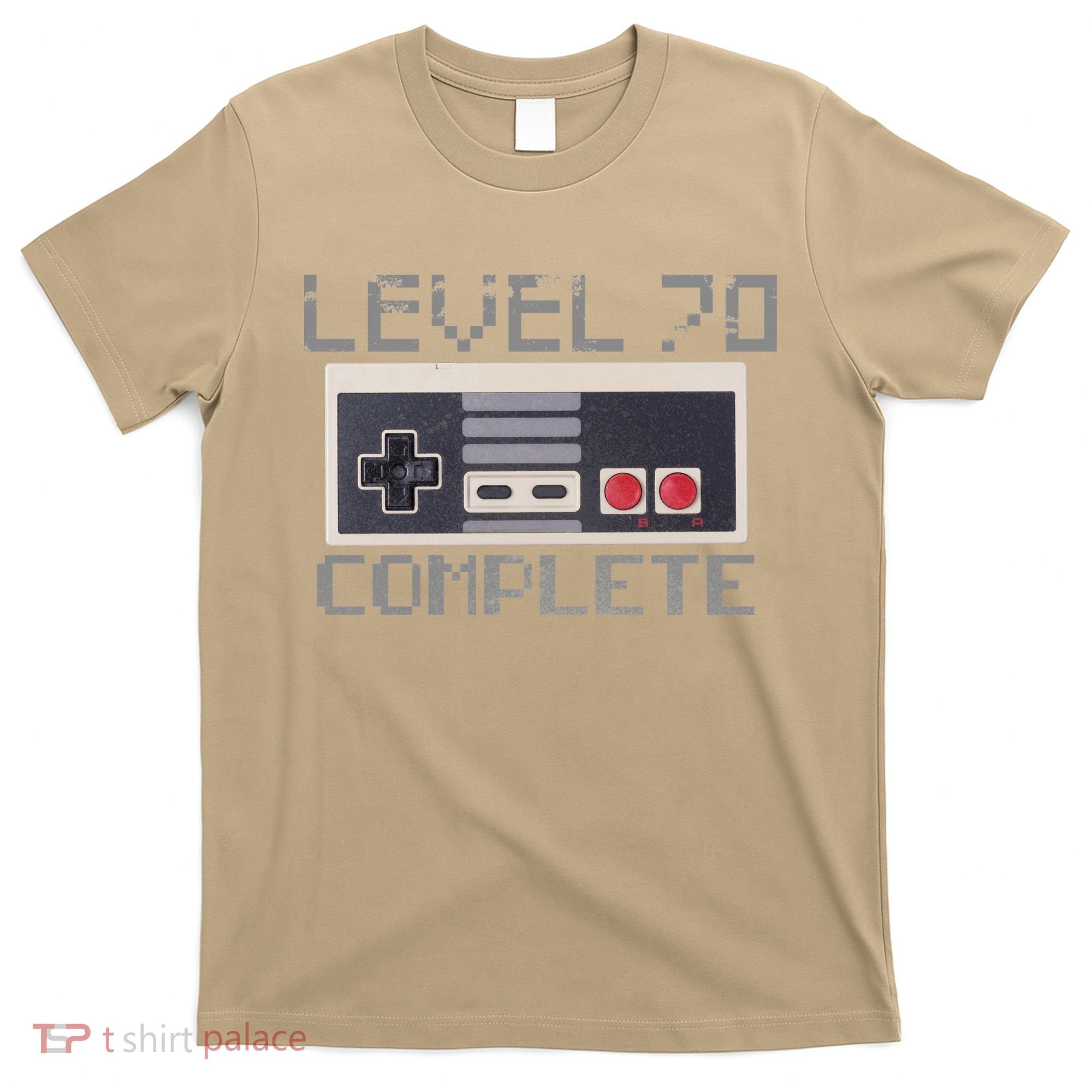 Funny Level 70 Complete Retro Gamer 70th Birthday 1 T-Shirt