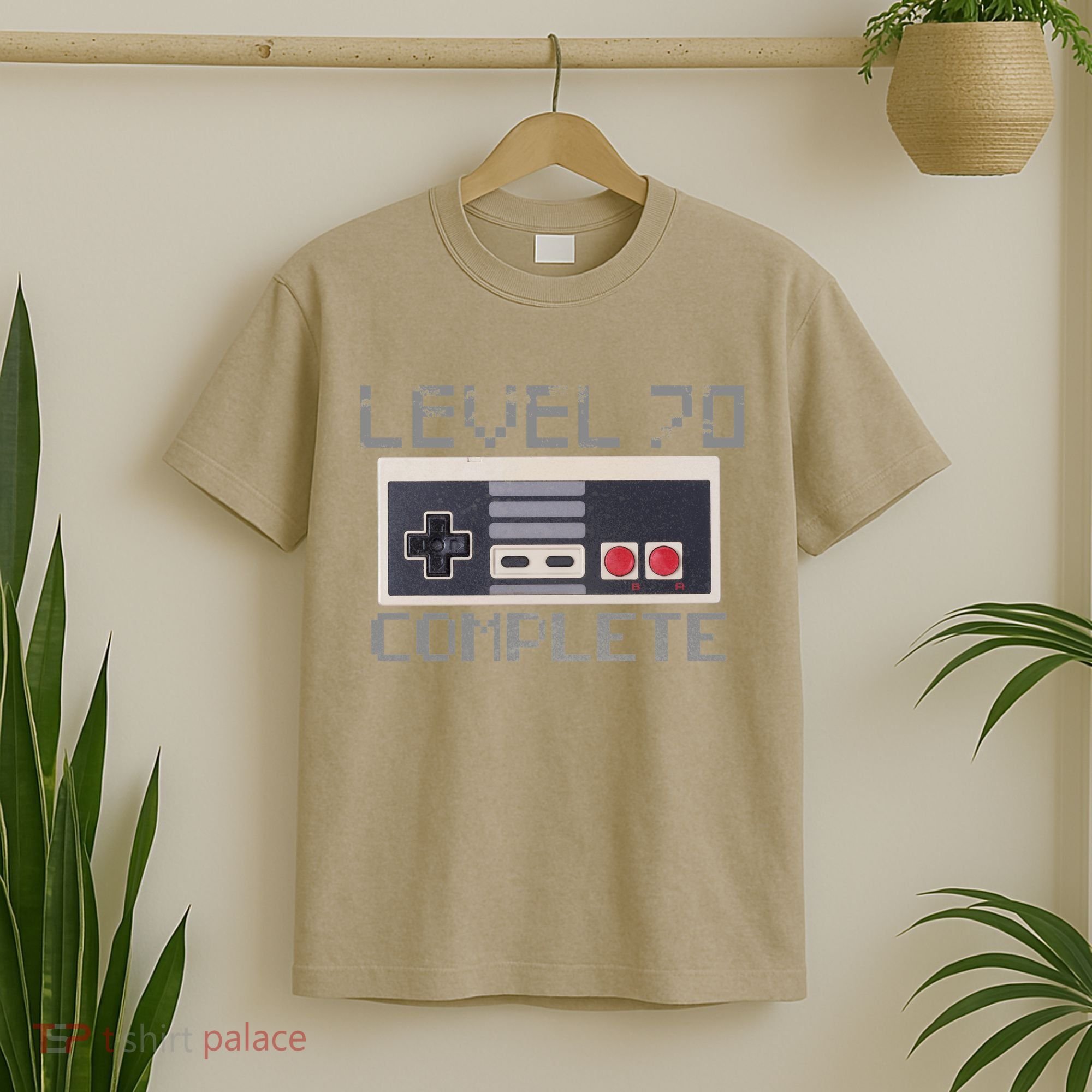 Funny Level 70 Complete Retro Gamer 70th Birthday 1 T-Shirt