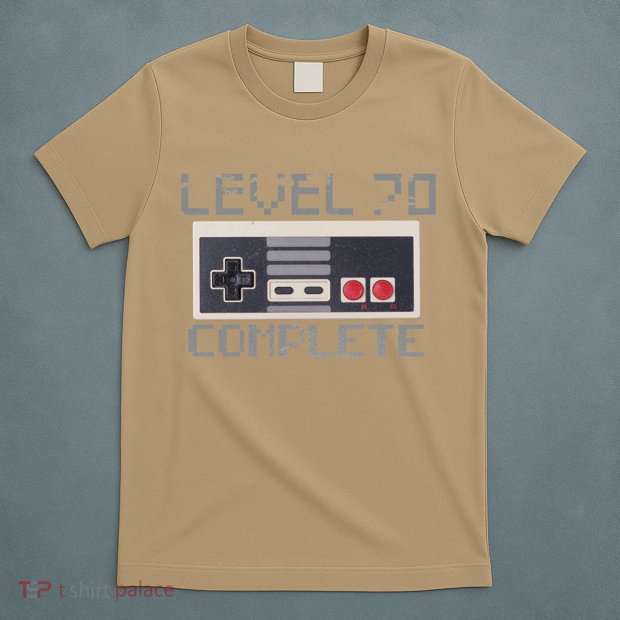 Funny Level 70 Complete Retro Gamer 70th Birthday 1 T-Shirt