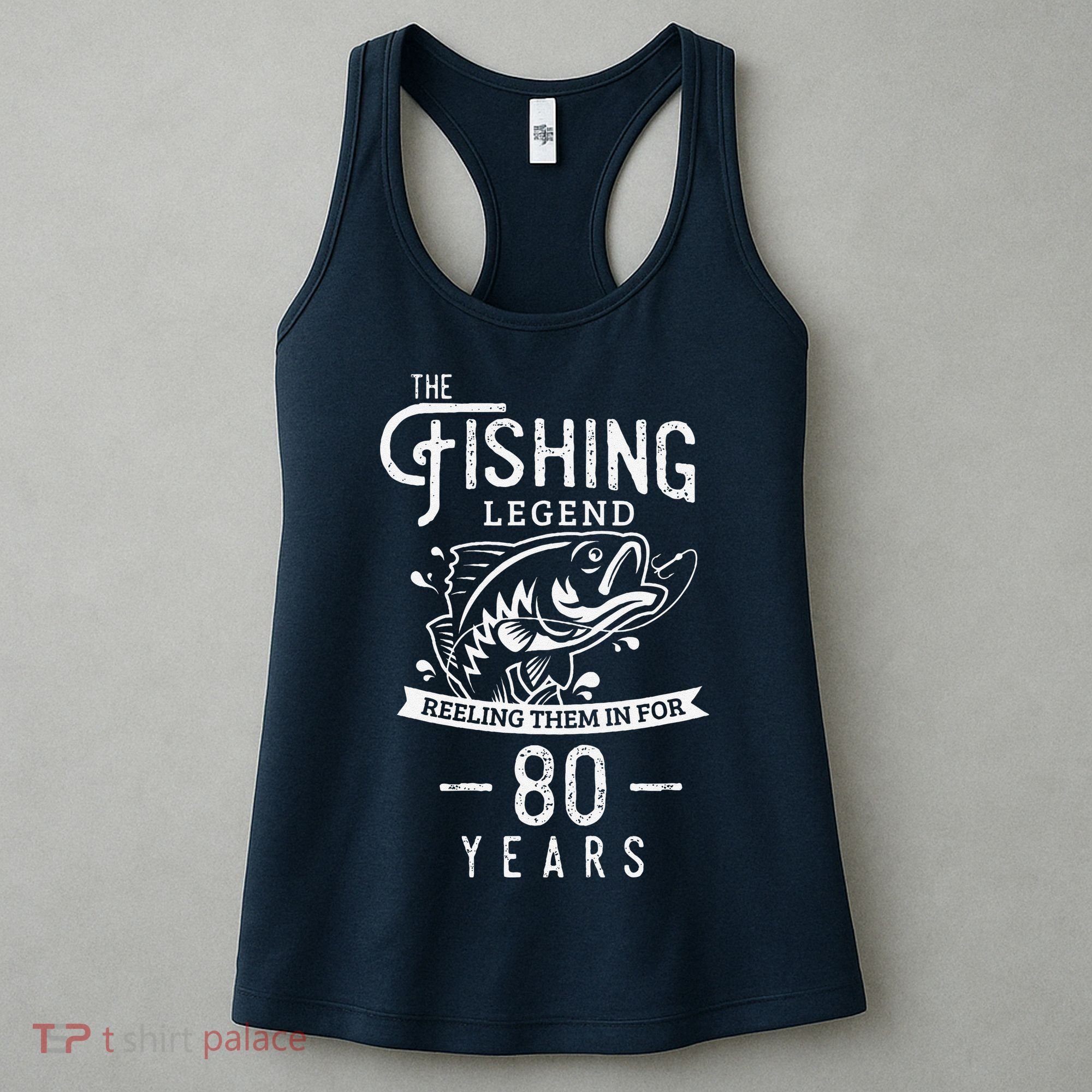 Fishing Legend 80 Years Old Birthday Gift For Fisherman Women's Tank Top