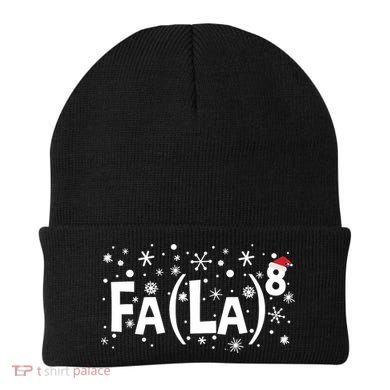 Fa La 8 Math Teacher Christmas Fa La La Funny Xmas Beanie