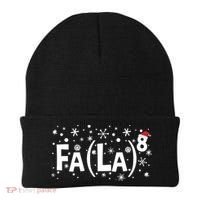 Fa La 8 Math Teacher Christmas Fa La La Funny Xmas Beanie thumb 0
