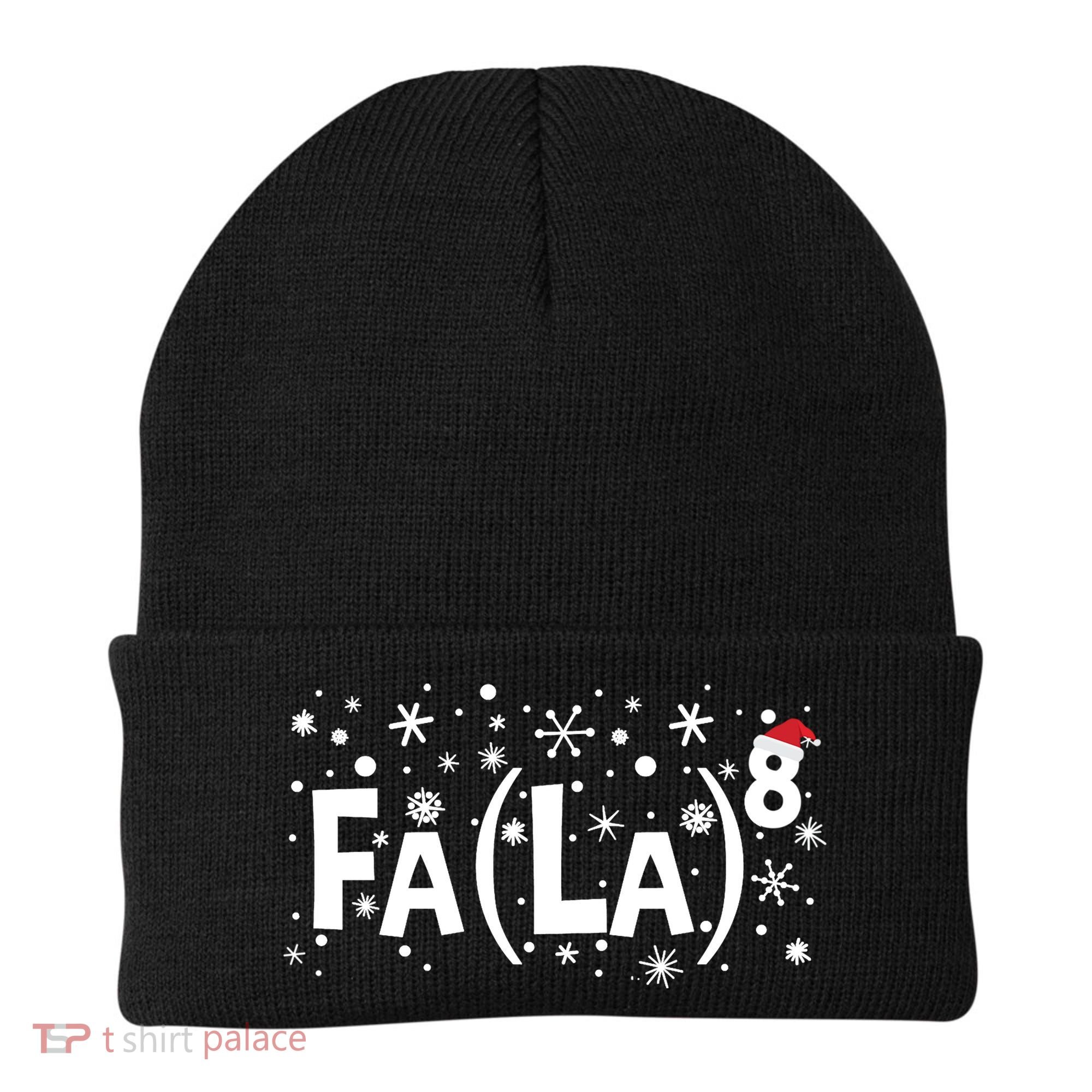 Fa La 8 Math Teacher Christmas Fa La La Funny Xmas Beanie